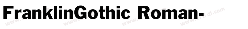 FranklinGothic Roman字体转换